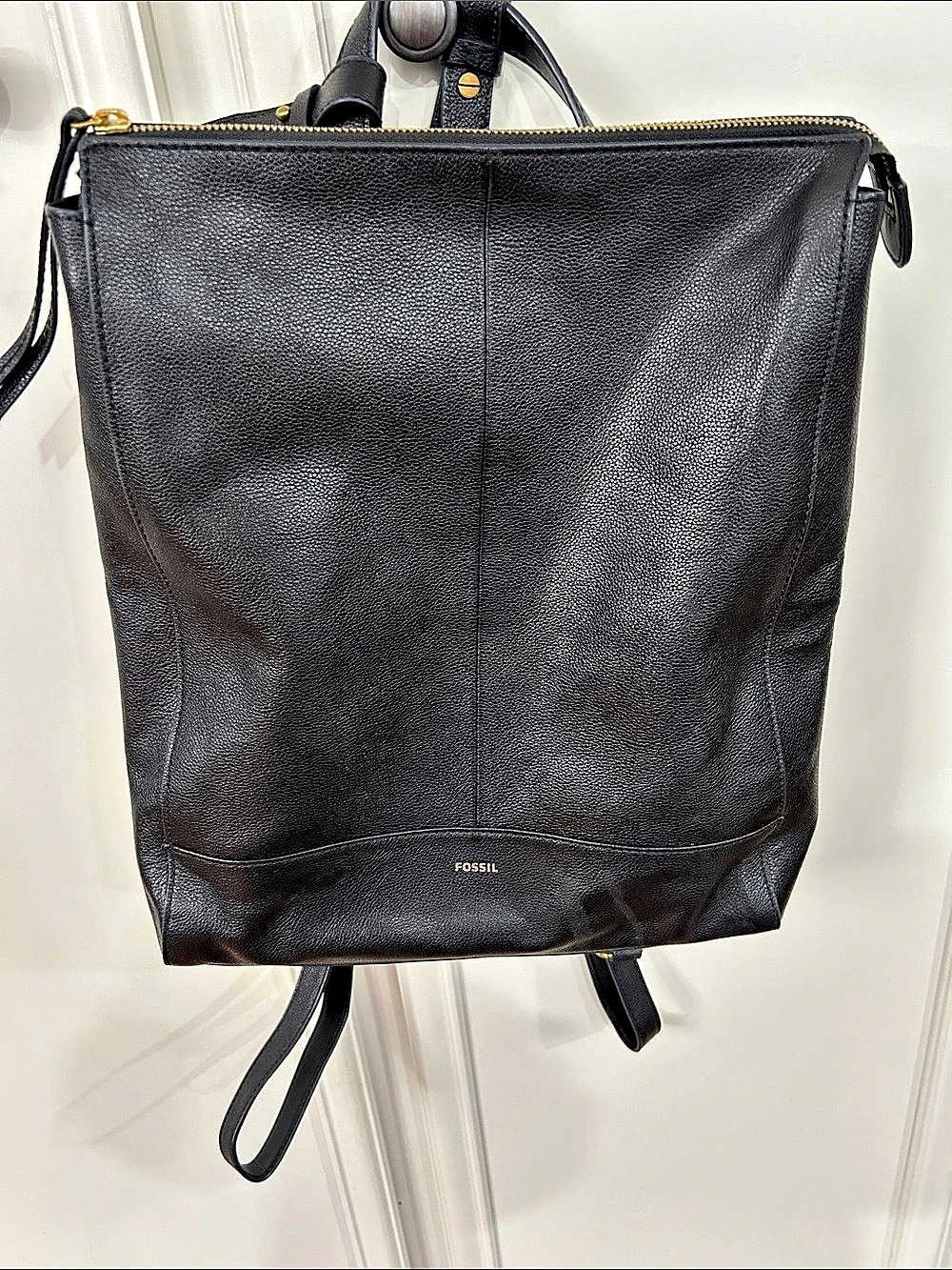 Fossil Camilla Convertible Backpack Black Leather